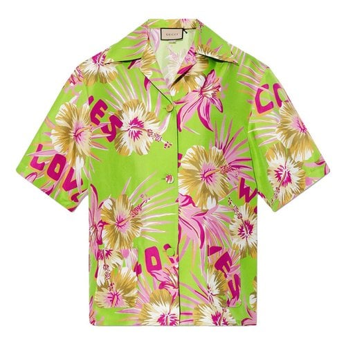 Pre-owned Gucci Silk Shirt In Multicolour