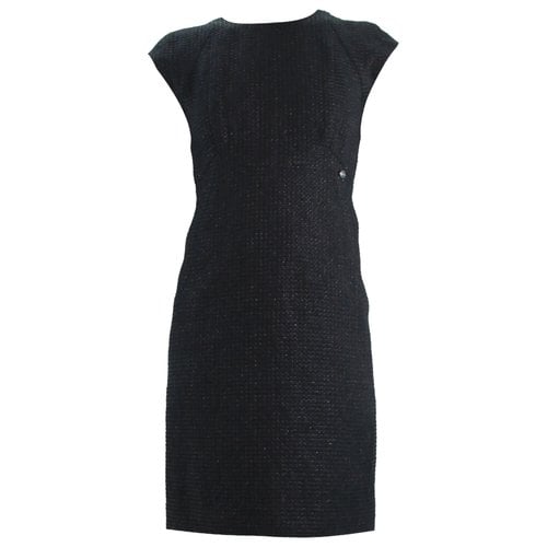 Pre-owned Chanel Linen Dress In Black