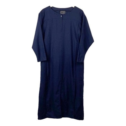 Pre-owned Etro Wool Mid-length Dress In Blue