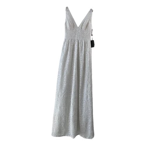 Pre-owned Adrianna Papell Maxi Dress In White