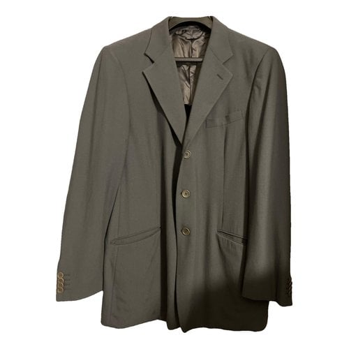 Pre-owned Giorgio Armani Wool Suit In Grey