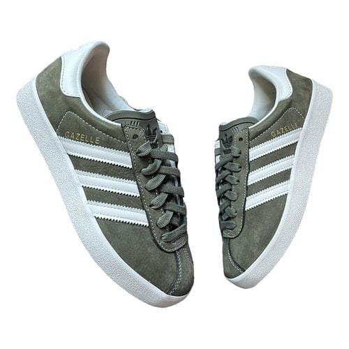Pre-owned Adidas Originals Gazelle Trainers In Khaki