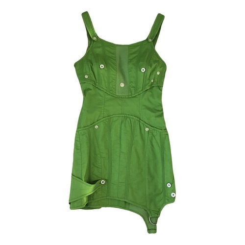 Pre-owned Acne Studios Mini Dress In Green
