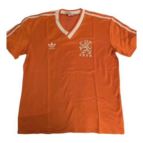 Pre-owned Adidas Originals T-shirt In Orange