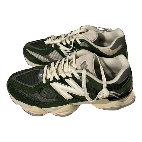 Pre-owned New Balance Cloth Low Trainers In Green