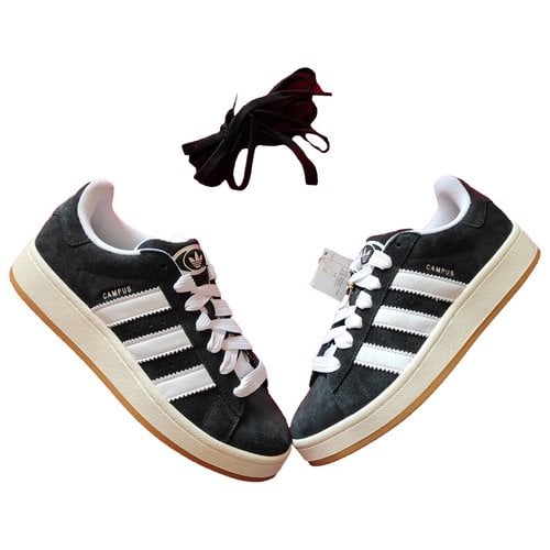 Pre-owned Adidas Originals Low Trainers In Black