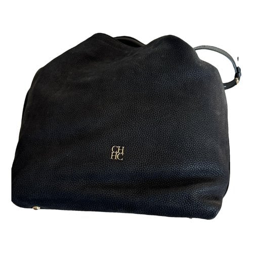 Pre-owned Carolina Herrera Handbag In Black