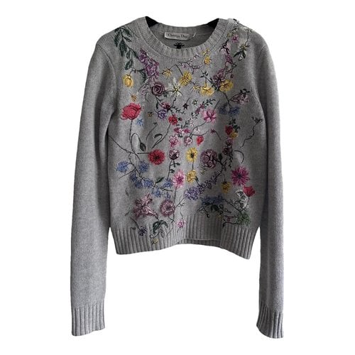 Pre-owned Dior Cashmere Jumper In Grey