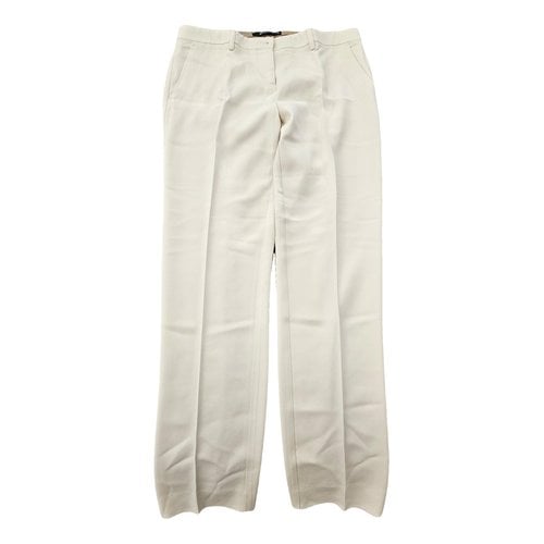 Pre-owned Etro Straight Pants In Ecru