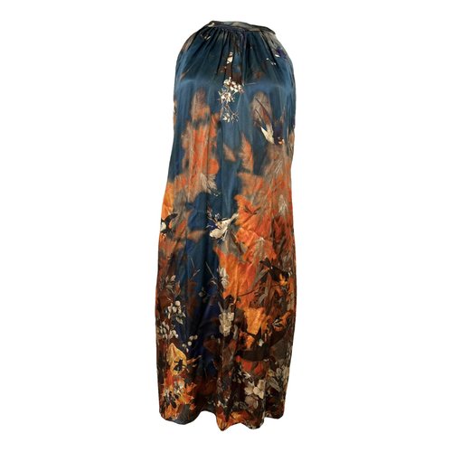 Pre-owned Jean Paul Gaultier Silk Mid-length Dress In Multicolour