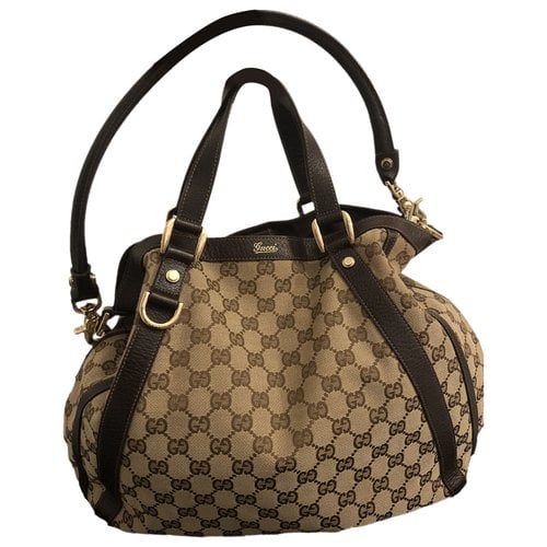Pre-owned Gucci Abbey Handbag In Brown