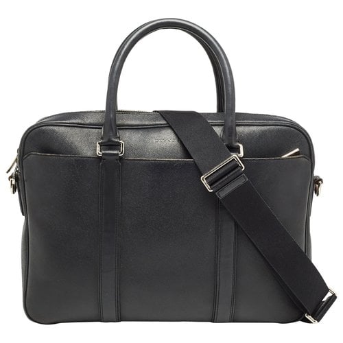 Pre-owned Coach Leather Bag In Black