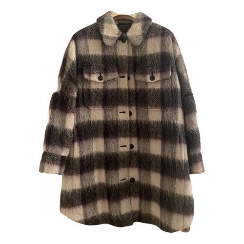 Pre-owned Woolrich Faux Fur Caban In Multicolour