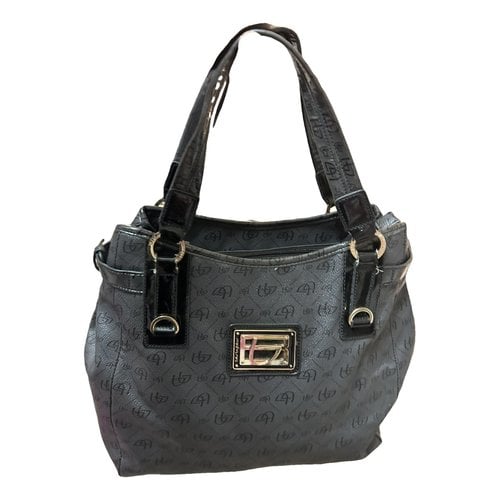 Pre-owned Byblos Leather Handbag In Black