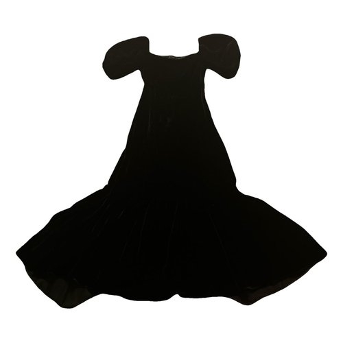 Pre-owned Etro Velvet Maxi Dress In Black