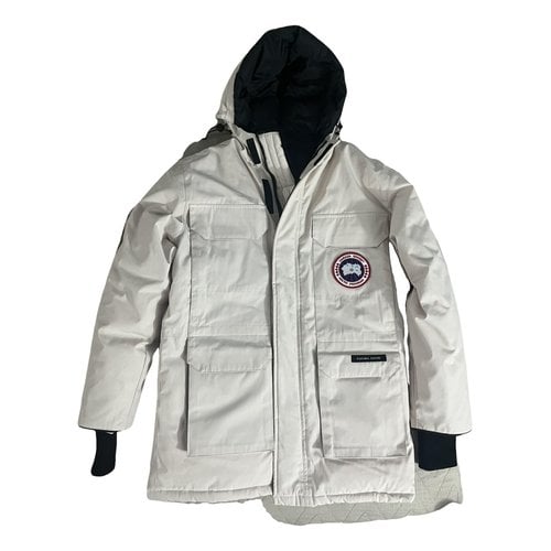 Pre-owned Canada Goose Expedition Parka In White