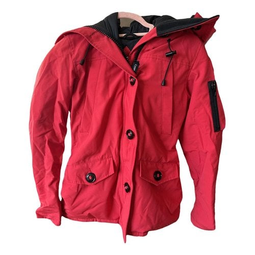 Pre-owned Canada Goose Montebello Parka In Red