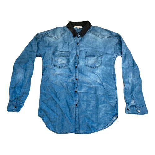 Pre-owned Maje Fall Winter 2020 Shirt In Blue