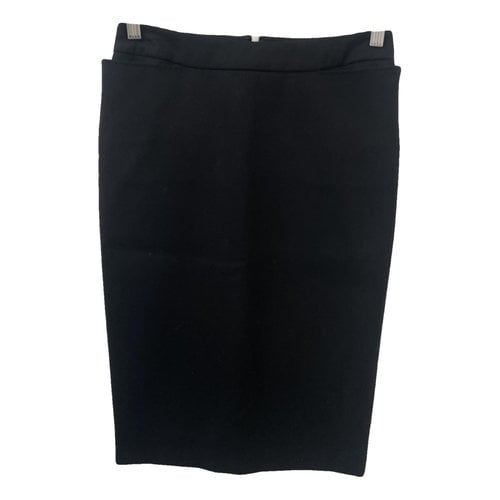 Pre-owned Saint Laurent Wool Mini Skirt In Black