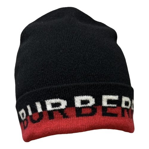 Pre-owned Burberry Cashmere Hat In Black