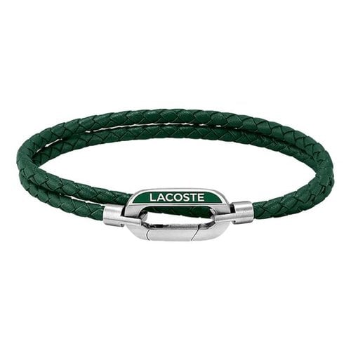 Pre-owned Lacoste Leather Jewellery In Green