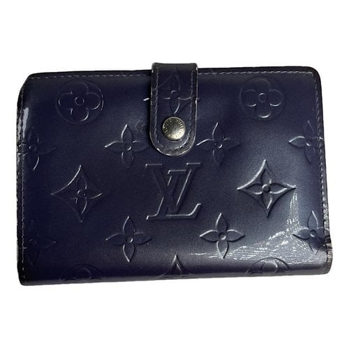 Pre-owned Louis Vuitton Juliette Leather Wallet In Metallic