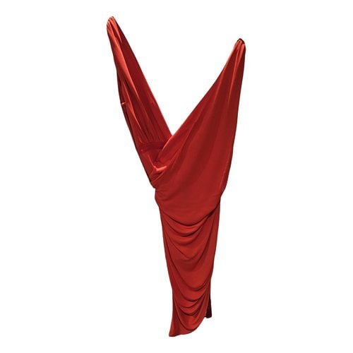 Pre-owned Lanvin Mid-length Dress In Red