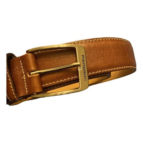 Pre-owned Diane Von Furstenberg Leather Belt In Brown