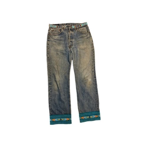 Pre-owned Levi's 501 Straight Jeans In Blue