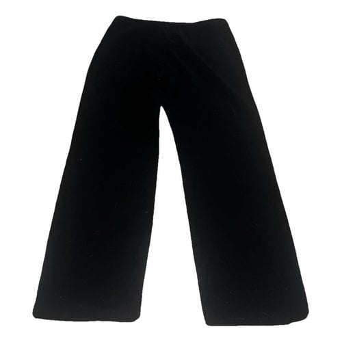 Pre-owned Eileen Fisher Trousers In Black