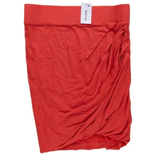 Pre-owned Helmut Lang Mini Skirt In Red