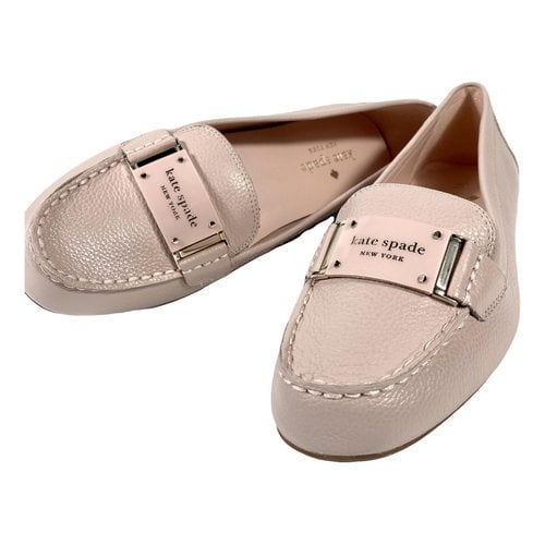 Pre-owned Kate Spade Leather Flats In Pink