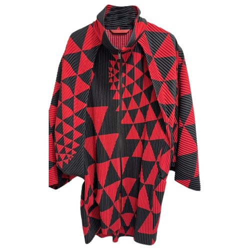 Pre-owned Issey Miyake Coat In Multicolour