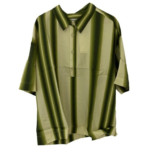 Pre-owned Christopher Esber Silk Polo In Green