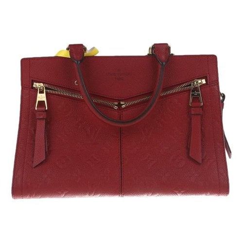 Pre-owned Louis Vuitton Leather Handbag In Burgundy