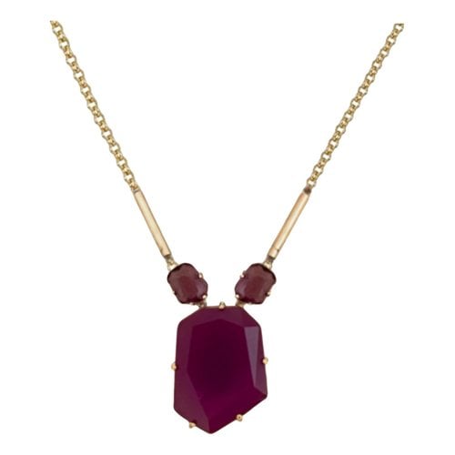 Pre-owned Kate Spade Necklace In Burgundy