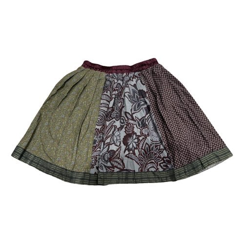 Pre-owned Etro Wool Mini Skirt In Multicolour