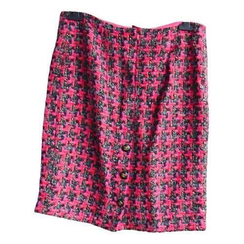 Pre-owned Chanel Wool Mid-length Skirt In Pink