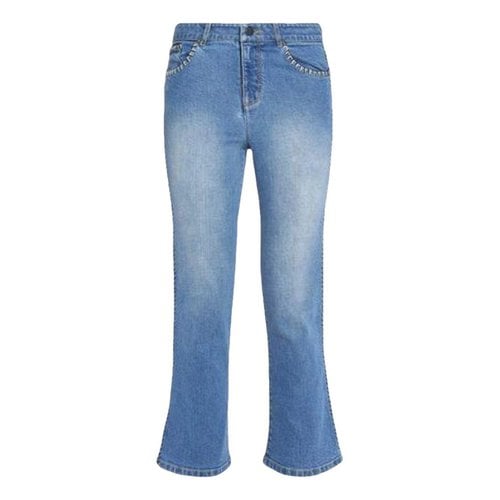 Pre-owned Alice And Olivia Bootcut Jeans In Blue