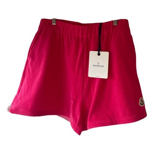 Pre-owned Moncler Cloth Shorts In Pink