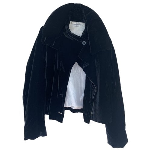 Pre-owned Givenchy Velvet Coat In Black
