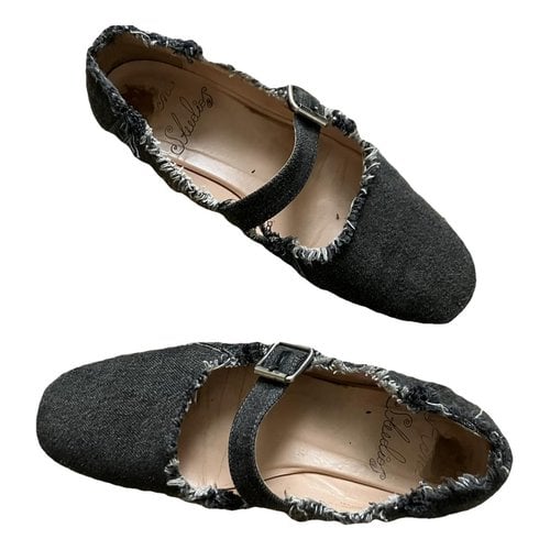 Pre-owned Acne Studios Flats In Anthracite