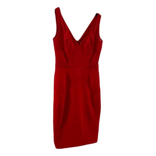 Pre-owned Zac Posen Silk Mid-length Dress In Red