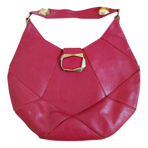 Pre-owned Roger Vivier Leather Tote In Red