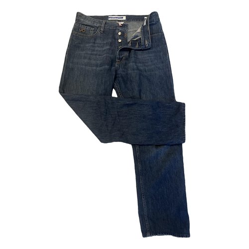 Pre-owned Jacob Cohen Straight Jeans In Blue