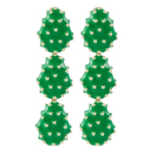 Pre-owned Bottega Veneta Earrings In Green