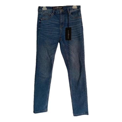 Pre-owned John Richmond Slim Jeans In Blue