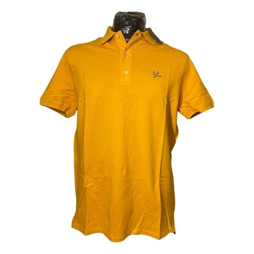 Pre-owned Isaia Polo Shirt In Yellow