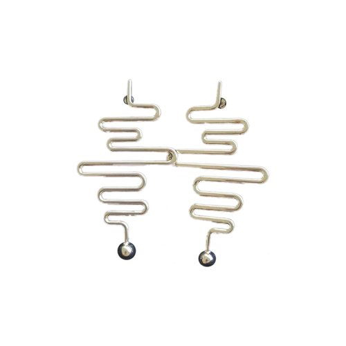 Pre-owned Balenciaga Silver Earrings In Gold