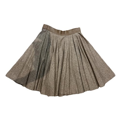 Pre-owned Adam Lippes Wool Mid-length Skirt In Brown